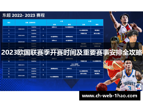 2023欧国联赛季开赛时间及重要赛事安排全攻略